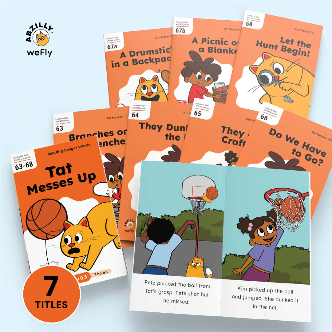 weFly Set 0.5 - Reading Longer Words - Tat Messes Up