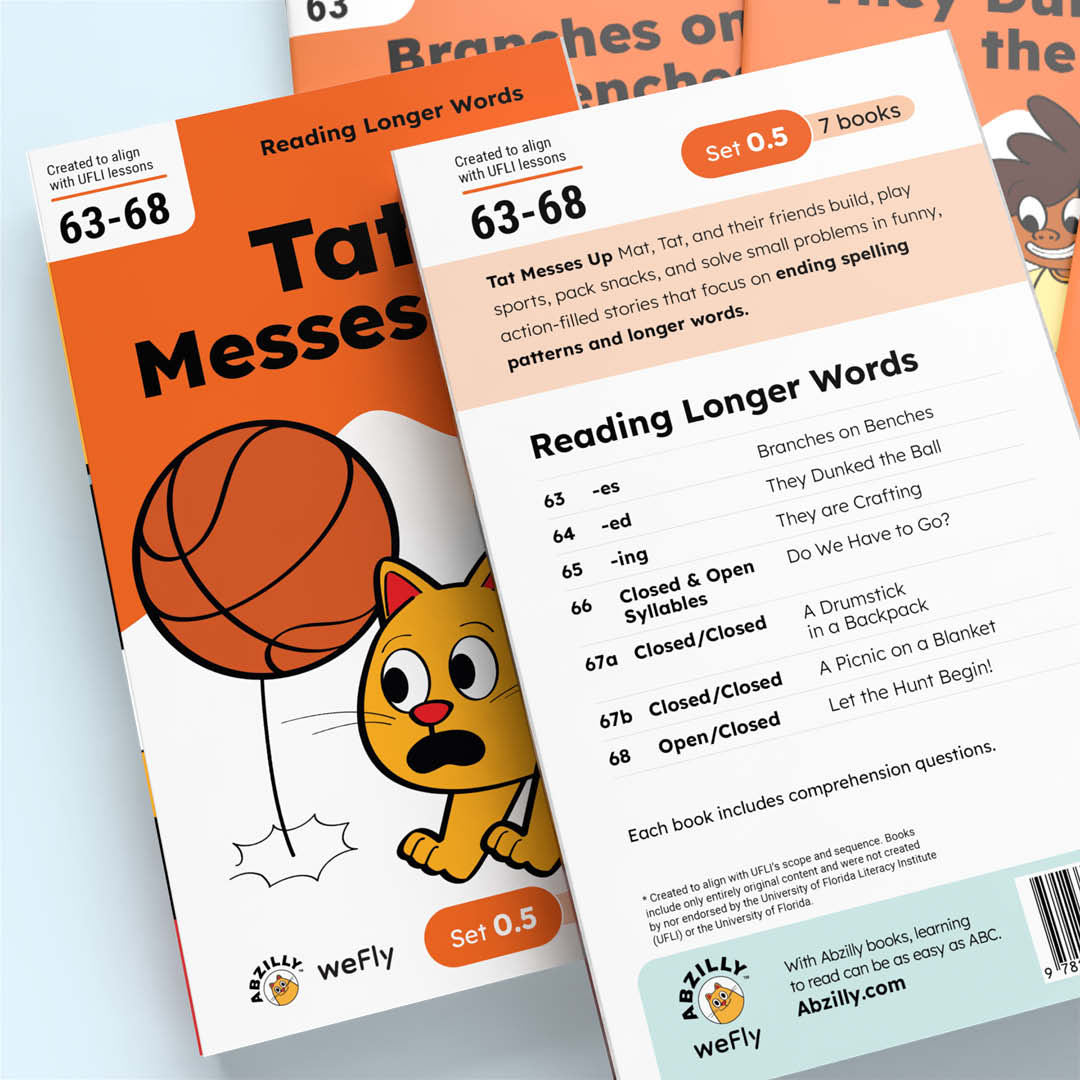 weFly Set 0.5 - Reading Longer Words - Tat Messes Up - Presale
