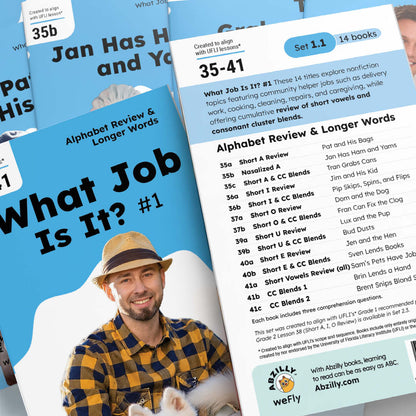 weFly Set 1.1 - Alphabet Review & Longer Words - What Job Is It? #1
