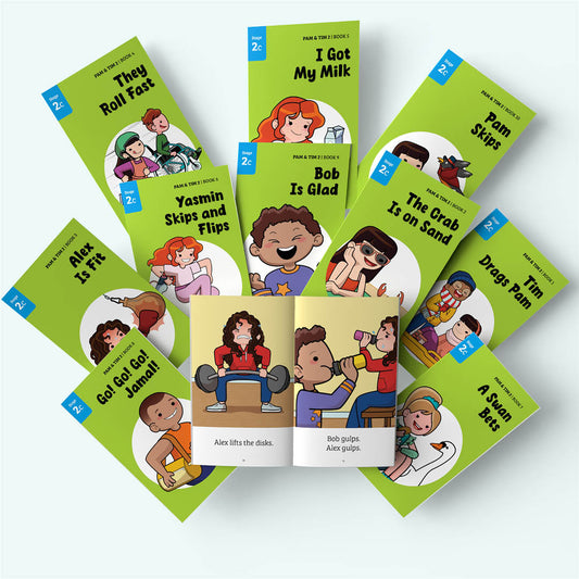 Pam & Tim 2 - Stage 2c - Consolidate - 10 books